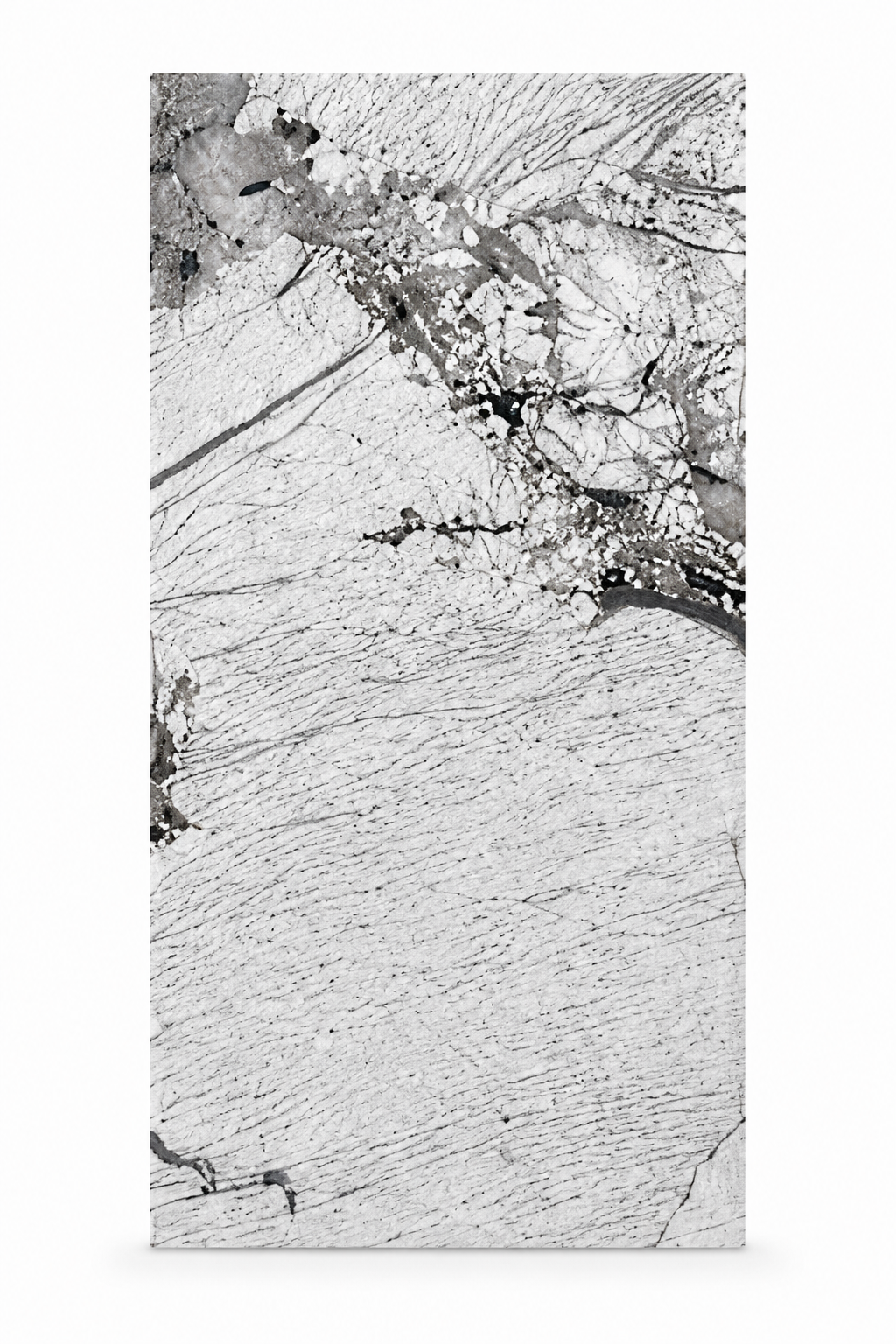 Panneau effet marbre Gris noir 