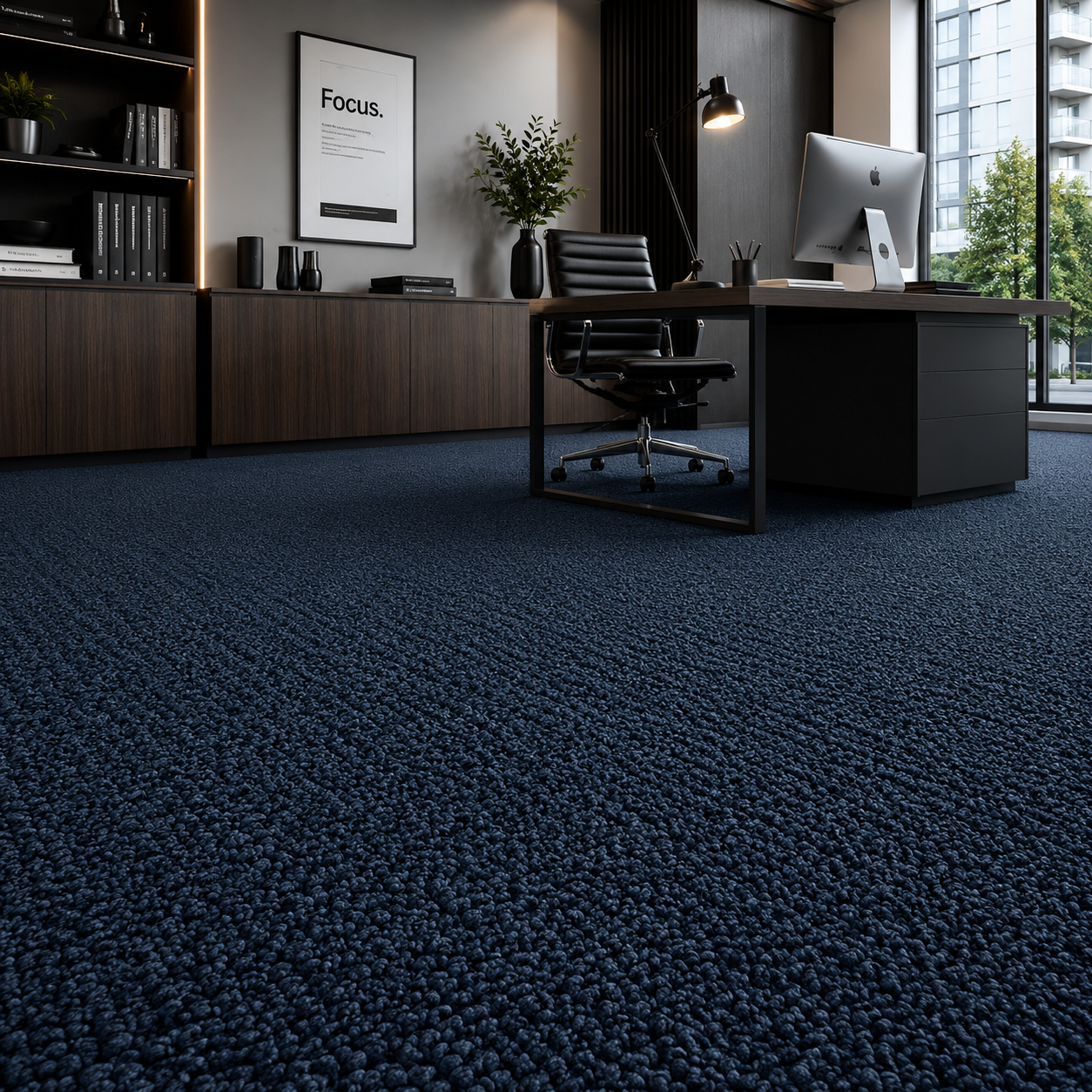 Moquette bleu 