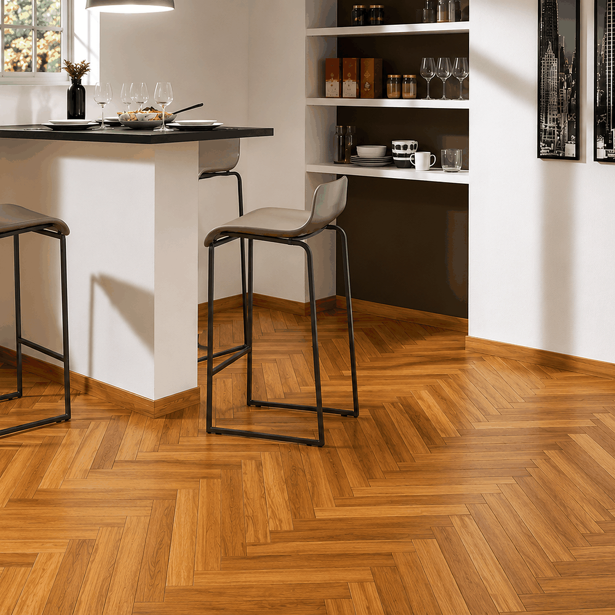 Parquet massif iroko