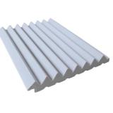 Bardage en polystyrène Blanc triangulaire